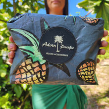 Load image into Gallery viewer, READY TO SHIP &quot;Fiji Pineapple&quot; Small Water-Resistant Pouch - FJD$
