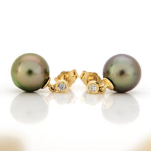 Load image into Gallery viewer, READY TO SHIP Civa Fiji Graded Pearl Earrings #BO3024 - 14k Solid Gold FJD$
