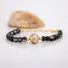 Load image into Gallery viewer, READY TO SHIP Bead Graded Saltwater Pearl Bracelet in 14k Gold Fill #2159 - FJD$
