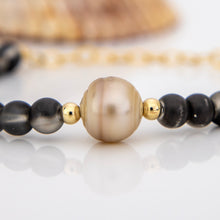 Load image into Gallery viewer, READY TO SHIP Bead Graded Saltwater Pearl Bracelet in 14k Gold Fill #2159 - FJD$
