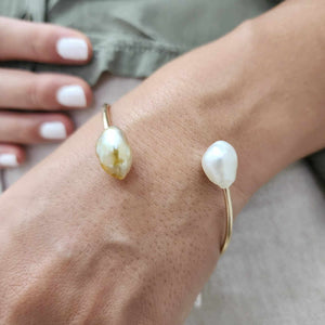 READY TO SHIP Civa Fiji Pearl Cuff - 14k Gold Fill FJD$