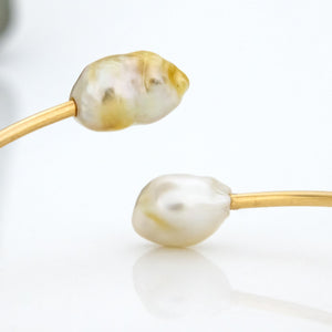 READY TO SHIP Civa Fiji Pearl Cuff - 14k Gold Fill FJD$