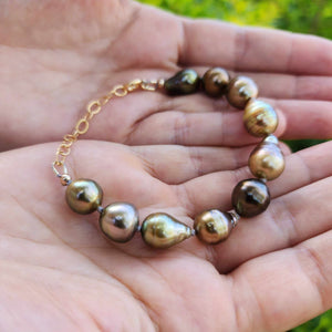 READY TO SHIP Civa Fiji Saltwater Pearl Bracelet - 14k Gold Fill FJD$