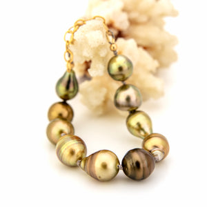 READY TO SHIP Civa Fiji Saltwater Pearl Bracelet - 14k Gold Fill FJD$