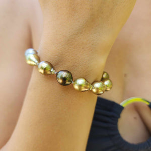 READY TO SHIP Civa Fiji Saltwater Pearl Bracelet - 14k Gold Fill FJD$