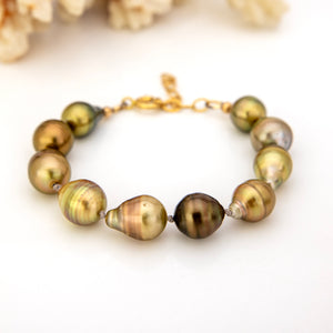 READY TO SHIP Civa Fiji Saltwater Pearl Bracelet - 14k Gold Fill FJD$