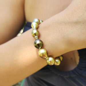 READY TO SHIP Civa Fiji Saltwater Pearl Bracelet - 14k Gold Fill FJD$