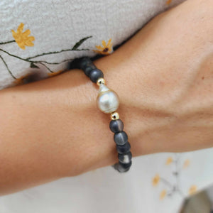 READY TO SHIP Bead Saltwater Pearl Bracelet in 14k Gold Fill - FJD$