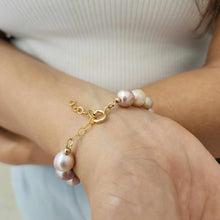 Load image into Gallery viewer, READY TO SHIP Freshwater Pearl Bracelet - 14k Gold Fill FJD$
