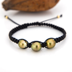 WHOLESALE Unisex Woven Civa Fiji Graded Pearl Bracelet - FJD$