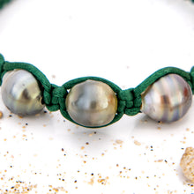 Load image into Gallery viewer, READY TO SHIP Unisex Woven Civa Fiji Pearl Trio Bracelet - FJD$
