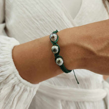 Load image into Gallery viewer, READY TO SHIP Unisex Woven Civa Fiji Pearl Trio Bracelet - FJD$
