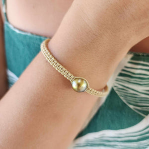 READY TO SHIP Unisex Woven Civa Fiji Pearl Bracelet - FJD$