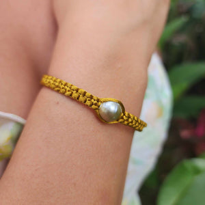 READY TO SHIP Unisex Woven Civa Fiji Pearl Bracelet - FJD$