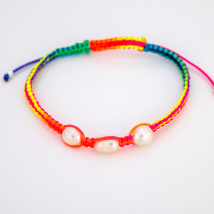 READY TO SHIP Freshwater Pearl Bracelet - Nylon FJD$