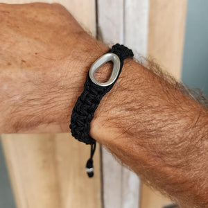 READY TO SHIP Unisex Woven Bracelet - Nylon & Stainless Steel FJD$