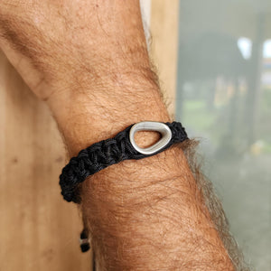 READY TO SHIP Unisex Woven Bracelet - Nylon & Stainless Steel FJD$