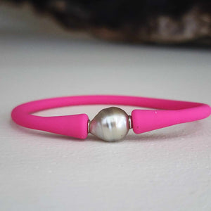 READY TO SHIP Unisex Civa Fiji Pearl Bracelet - Soft Stretch Rubber FJD$