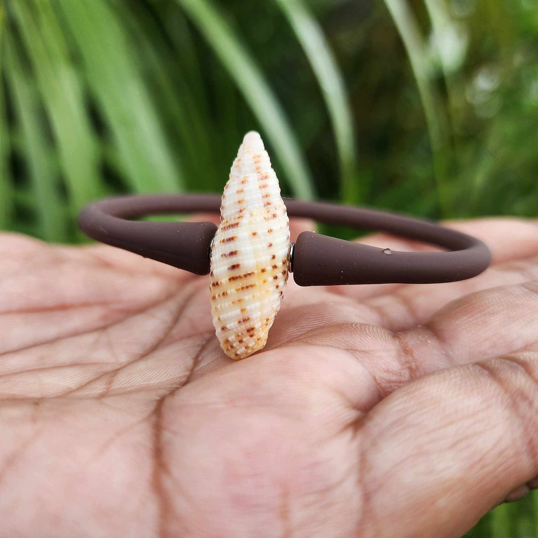 READY TO SHIP Unisex Shell Bracelet - Soft Stretch Rubber FJD$