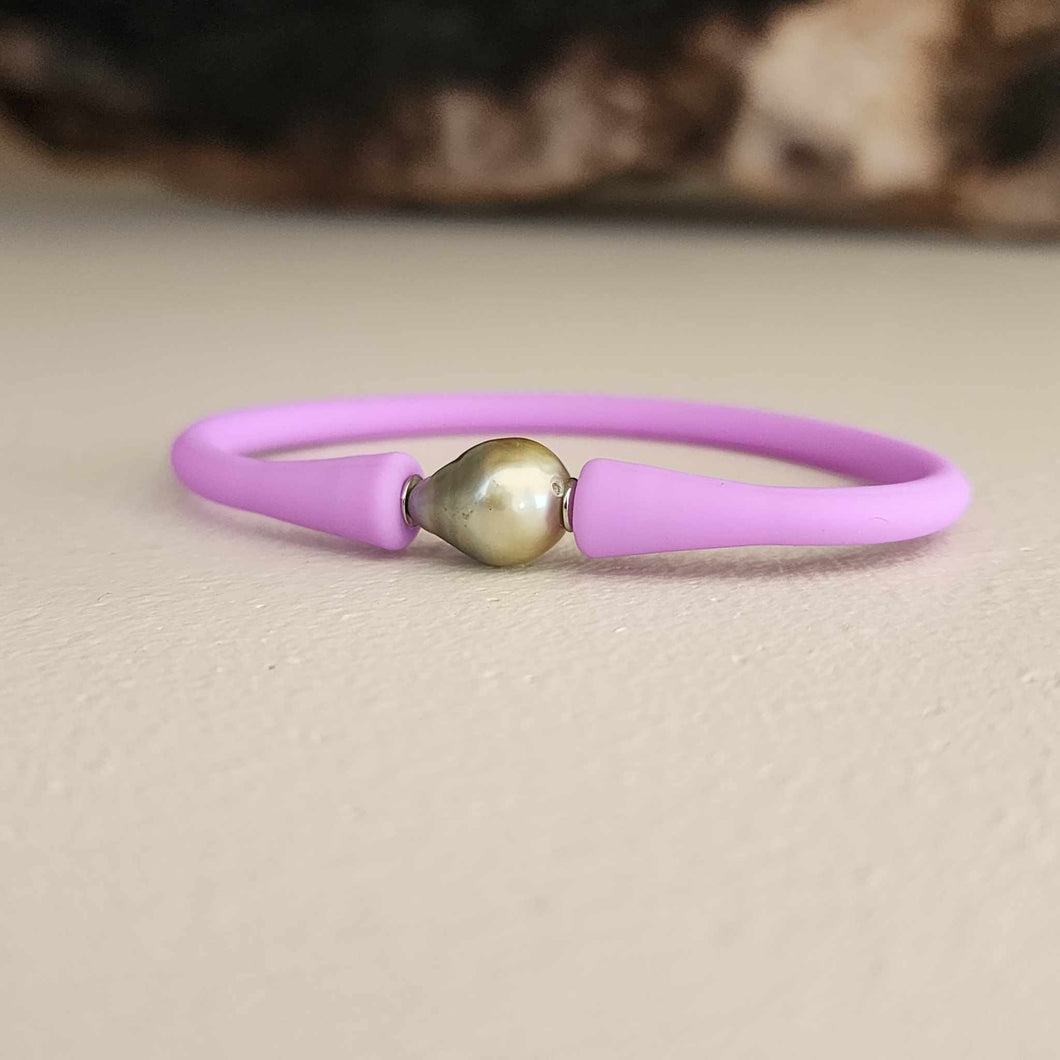 READY TO SHIP Unisex Civa Fiji Pearl Bracelet - Soft Stretch Rubber FJD$