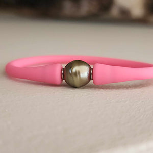 READY TO SHIP Unisex Civa Fiji Pearl Bracelet - Soft Stretch Rubber FJD$