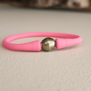 READY TO SHIP Unisex Civa Fiji Pearl Bracelet - Soft Stretch Rubber FJD$