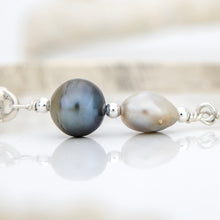 Load image into Gallery viewer, READY TO SHIP Civa Fiji Pearl Duo Organic Cast Bracelet - 925 Sterling Silver FJD$
