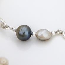 Load image into Gallery viewer, READY TO SHIP Civa Fiji Pearl Duo Organic Cast Bracelet - 925 Sterling Silver FJD$
