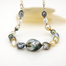 Load image into Gallery viewer, READY TO SHIP Civa Fiji Keshi &amp; Baroque Pearl Bracelet - 925 Sterling Silver FJD$
