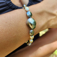 Load image into Gallery viewer, READY TO SHIP Civa Fiji Keshi &amp; Baroque Pearl Bracelet - 925 Sterling Silver FJD$
