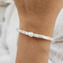 Load image into Gallery viewer, READY TO SHIP Polymer Bead &amp; Freshwater Pearl Bracelet - 925 Sterling Silver FJD$
