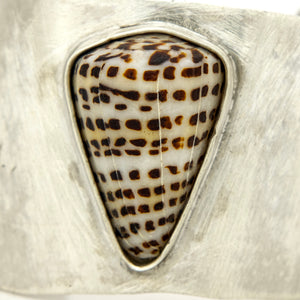 READY TO SHIP Bezel Set Shell Cuff - 925 Sterling Silver FJD$