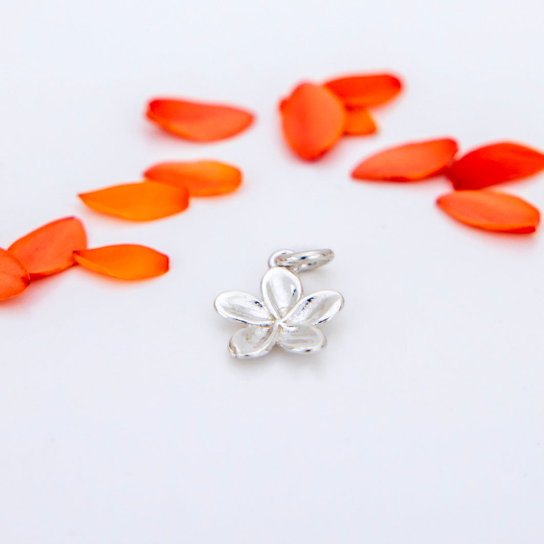 READY TO SHIP Frangipani Charm - 925 Sterling Silver FJD$