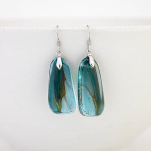 READY TO SHIP Loloma Glass Drop Earrings in 925 Sterling Silver - FJD$