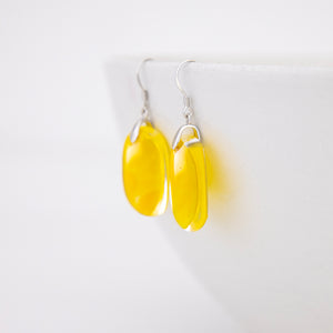 READY TO SHIP Loloma Glass Drop Earrings in 925 Sterling Silver - FJD$