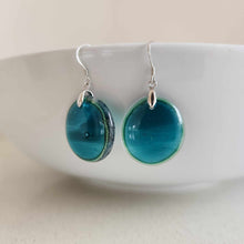 Load image into Gallery viewer, READY TO SHIP Loloma Glass Drop Earrings in 925 Sterling Silver - FJD$
