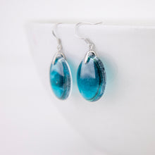 Load image into Gallery viewer, READY TO SHIP Loloma Glass Drop Earrings in 925 Sterling Silver - FJD$
