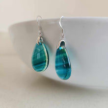 Load image into Gallery viewer, READY TO SHIP Loloma Glass Drop Earrings in 925 Sterling Silver - FJD$
