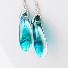 Load image into Gallery viewer, READY TO SHIP Loloma Glass Drop Earrings in 925 Sterling Silver - FJD$
