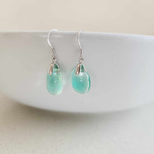 Load image into Gallery viewer, READY TO SHIP Loloma Glass Drop Earrings in 925 Sterling Silver - FJD$
