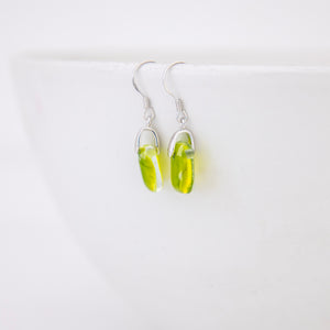 READY TO SHIP Loloma Glass Drop Earrings in 925 Sterling Silver - FJD$