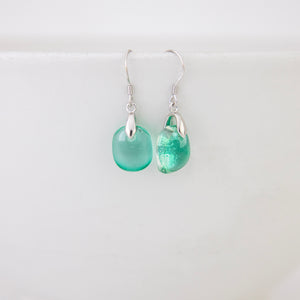 READY TO SHIP Loloma Glass Drop Earrings in 925 Sterling Silver - FJD$