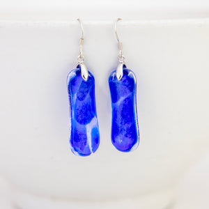 READY TO SHIP Loloma Glass Drop Earrings in 925 Sterling Silver - FJD$