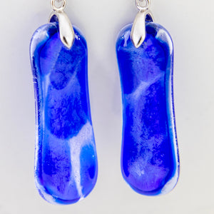 READY TO SHIP Loloma Glass Drop Earrings in 925 Sterling Silver - FJD$