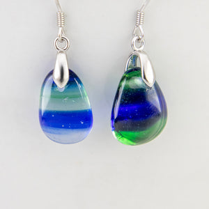 READY TO SHIP Loloma Glass Drop Earrings in 925 Sterling Silver - FJD$