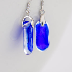 READY TO SHIP Loloma Glass Drop Earrings in 925 Sterling Silver - FJD$