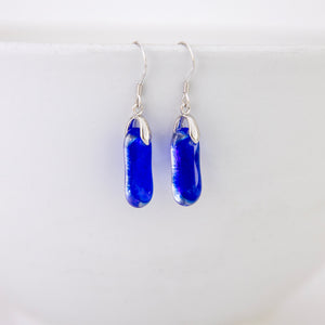 READY TO SHIP Loloma Glass Drop Earrings in 925 Sterling Silver - FJD$