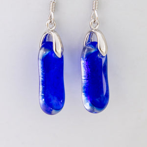 READY TO SHIP Loloma Glass Drop Earrings in 925 Sterling Silver - FJD$