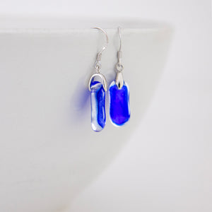 READY TO SHIP Loloma Glass Drop Earrings in 925 Sterling Silver - FJD$