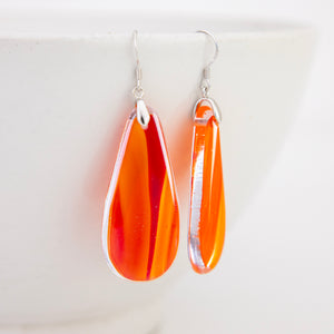 READY TO SHIP Loloma Glass Drop Earrings in 925 Sterling Silver - FJD$